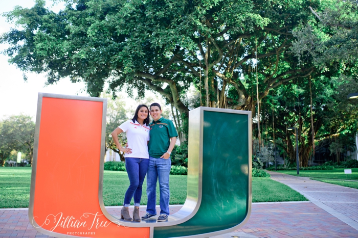 University of Miami UM sign