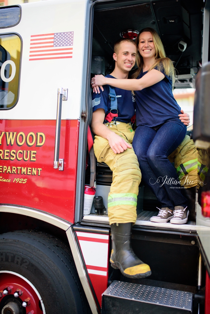 Hollywood fire station engagement