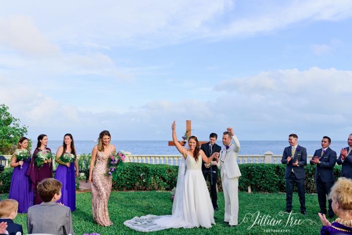 Miami wedding ceremony on the ocean