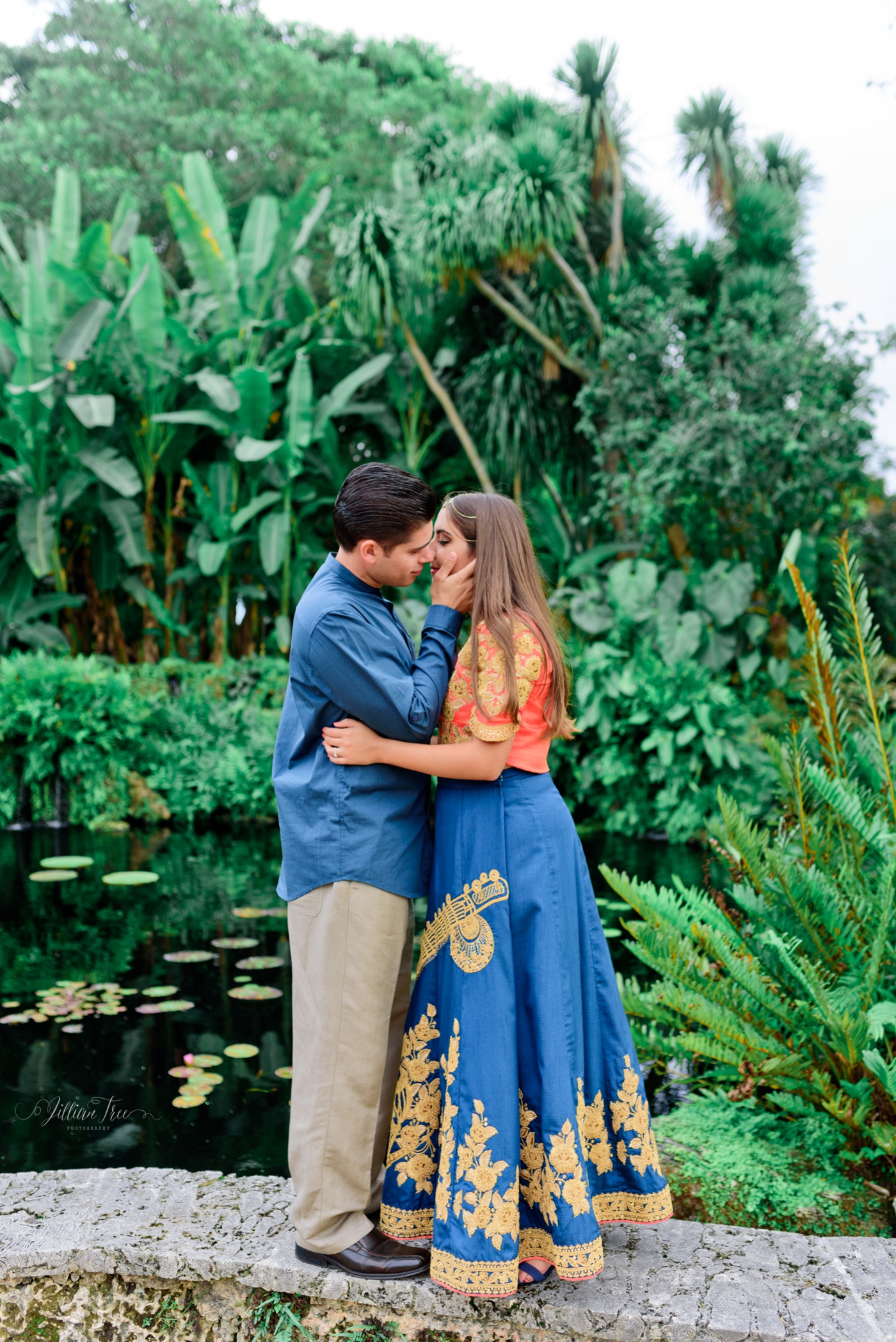 Bollywood-themed engagement session South Florida